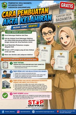 CARA PEMBUATAN AKTA KELAHIRAN